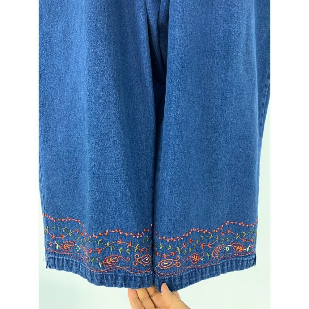 Women’s westbound II essentials embroider Capri jeans 22W 5846 - Picture 2 of 8